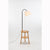 Naples Tripod Floor Lamp Shelf Storage Drawer Bed Side Table Light w/ USB Charger