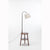 Naples Tripod Floor Lamp Shelf Storage Drawer Bed Side Table Light w/ USB Charger