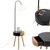 Florence Tripod Lamp Shelf Storage Drawer Bed Side Table Light w/ USB Charger