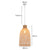 Natural Woven Bamboo Cone Pendant Lamp Hanging Light Bell Shade Boho Tropical