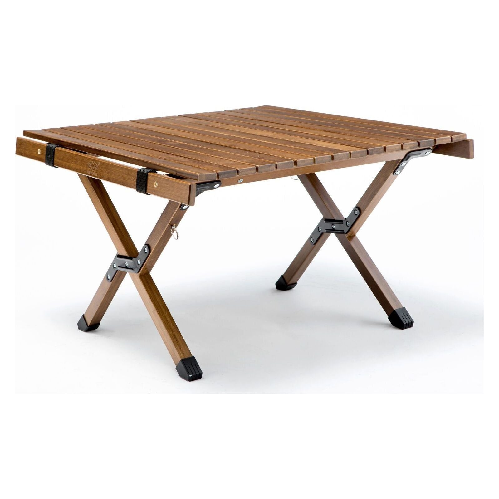 62cm Foldable Bamboo Outdoor Camping Table Waterproof Wood Wooden Travel - Small