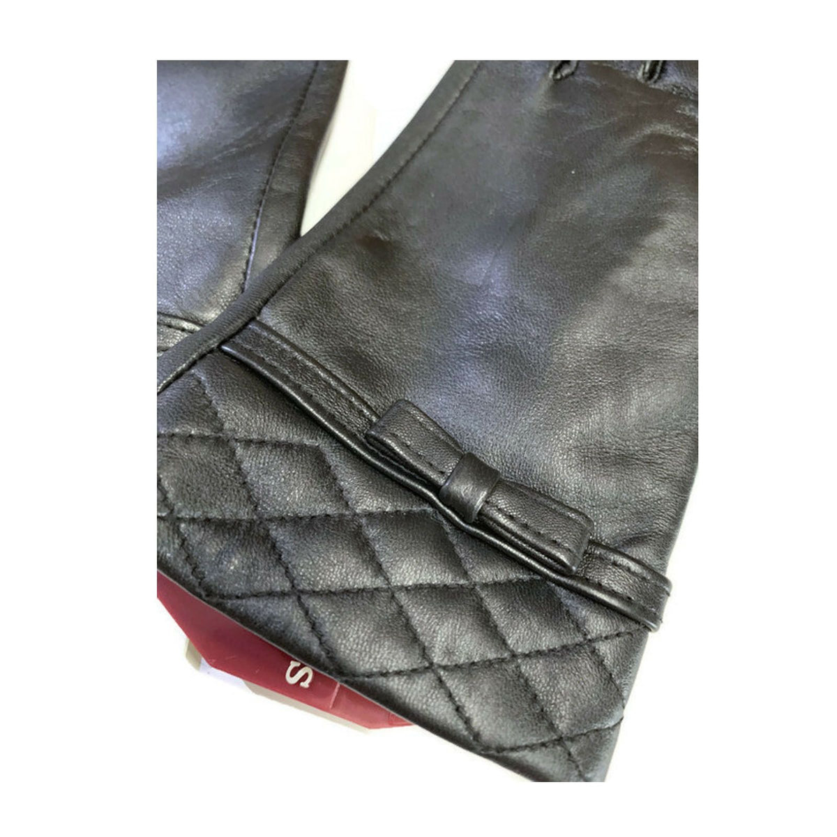 Dents Womens Kitty Sheepskin Genuine Leather Gloves Warm Winter Classic Ladies - Black