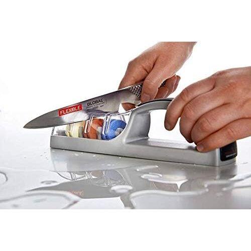 MinoSharp Plus 3-Stage Ceramic Water Sharpener 550/GB for Global Knives Knife