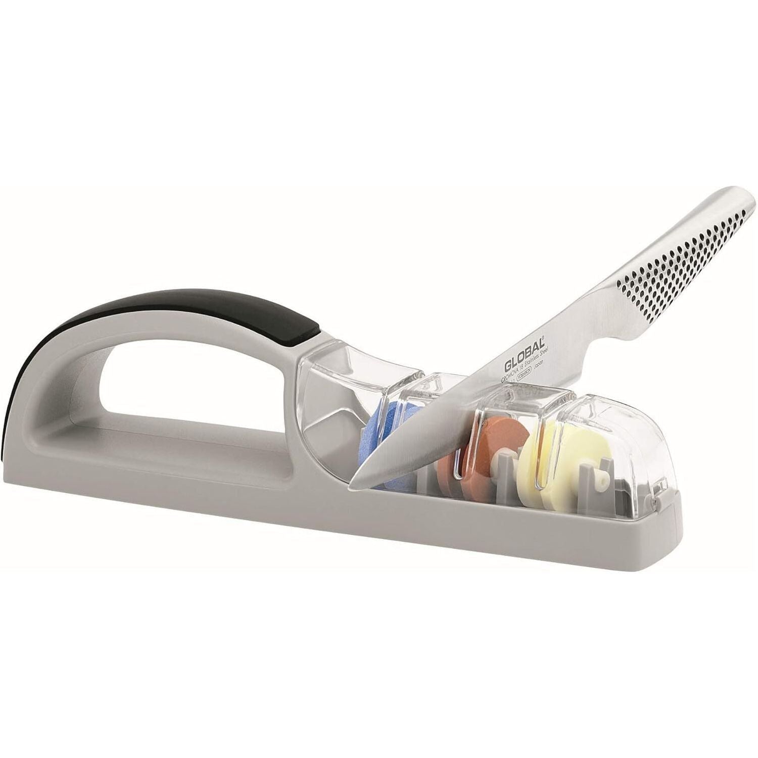 MinoSharp Plus 3-Stage Ceramic Water Sharpener 550/GB for Global Knives Knife