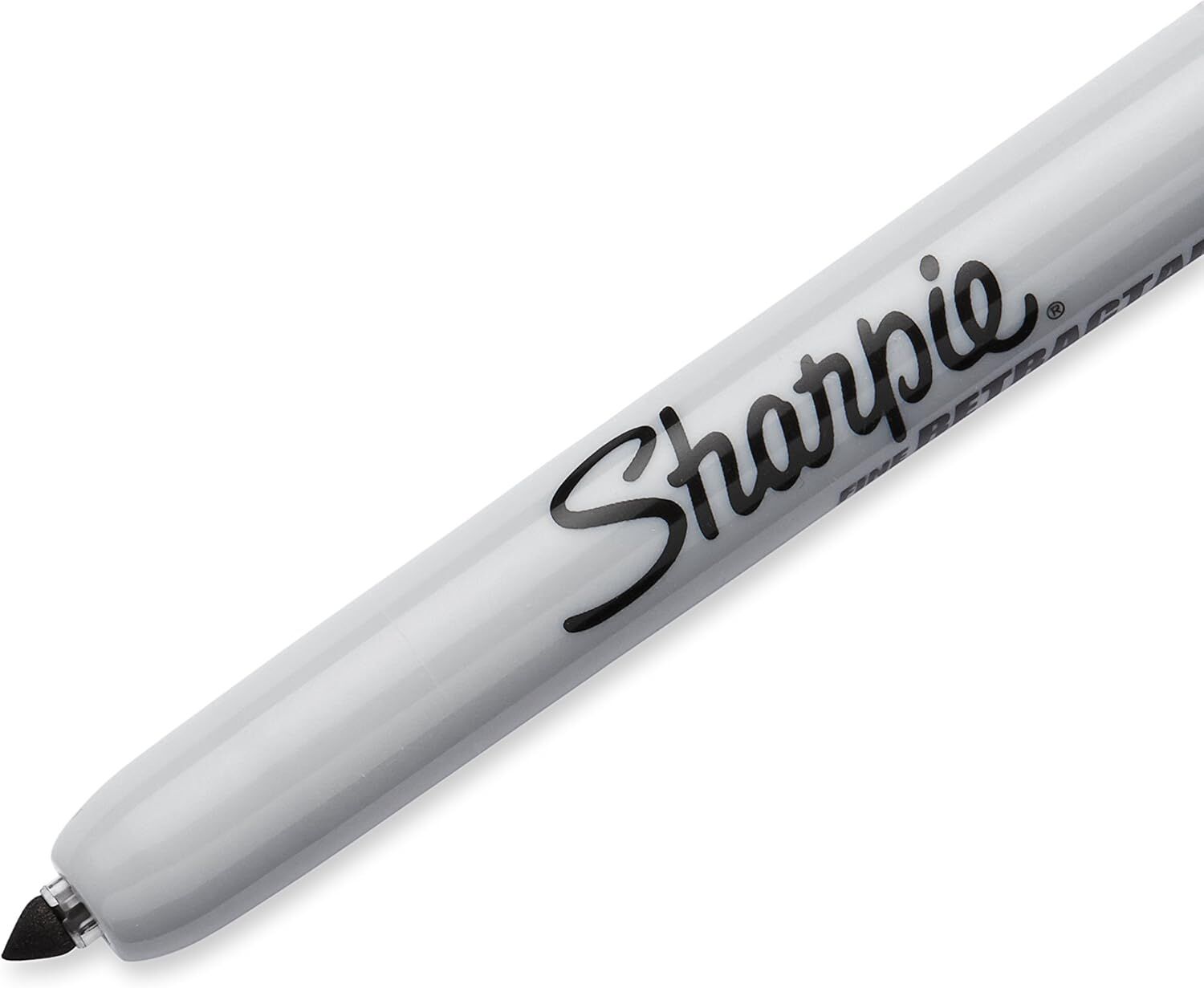 6x Sharpie Fine Point Retractable Permanent Markers - Black