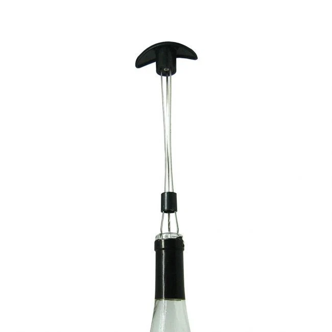 Vin Bouquet Cork Extractor Lifter Wine Bottle in Black/Silver
