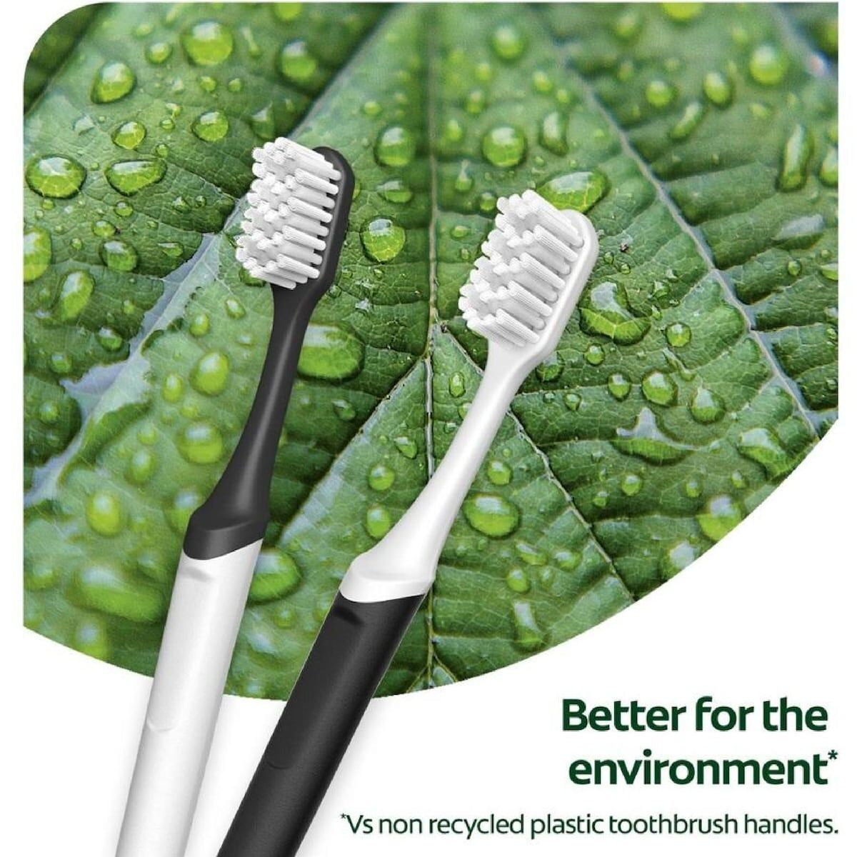 6x Colgate Toothbrush 100% Recycled Food Grade Plastic Handle Soft Bristles