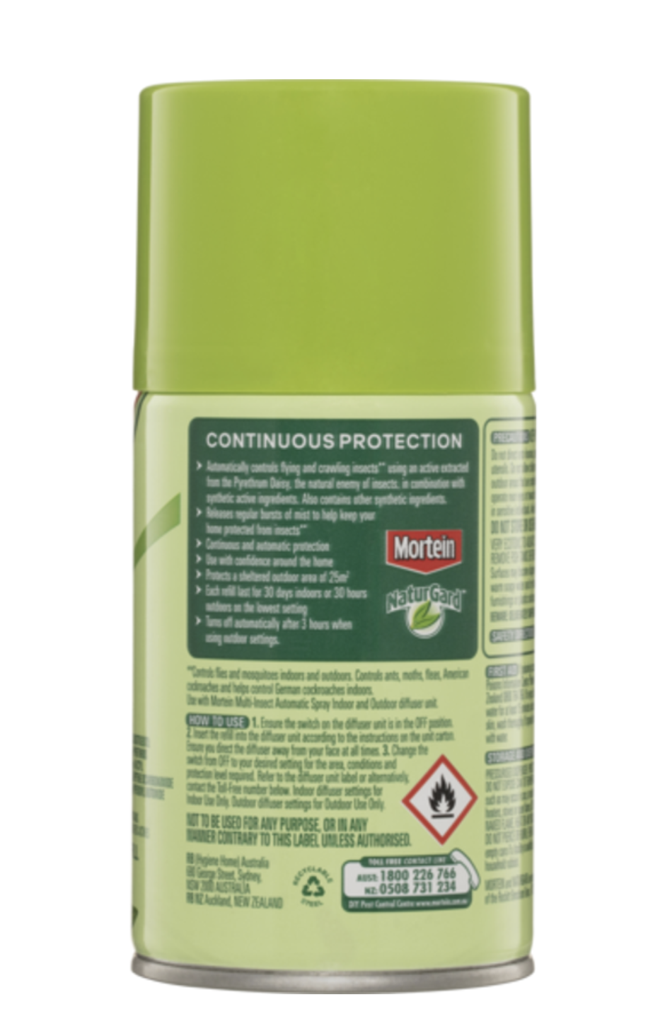 Mortein NaturGard Multi-Insect Automatic Spray Refill Eucalyptus 152g