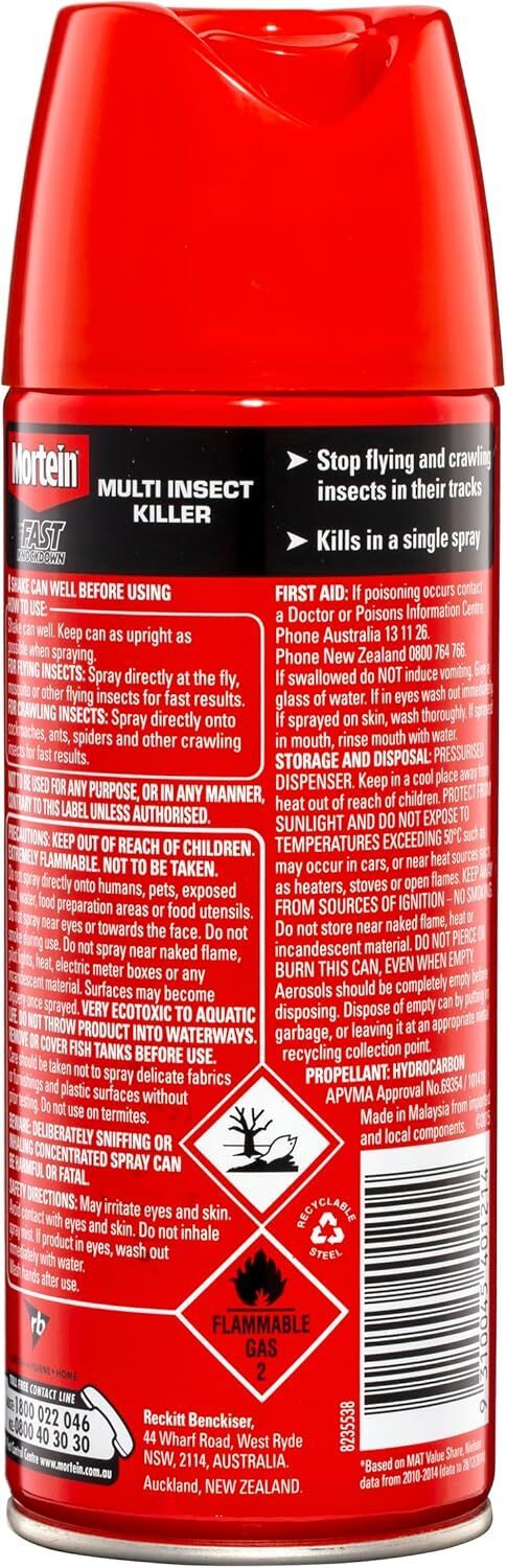 Mortein Fast Knockdown Aerosol Multi Insect Killer, 200g