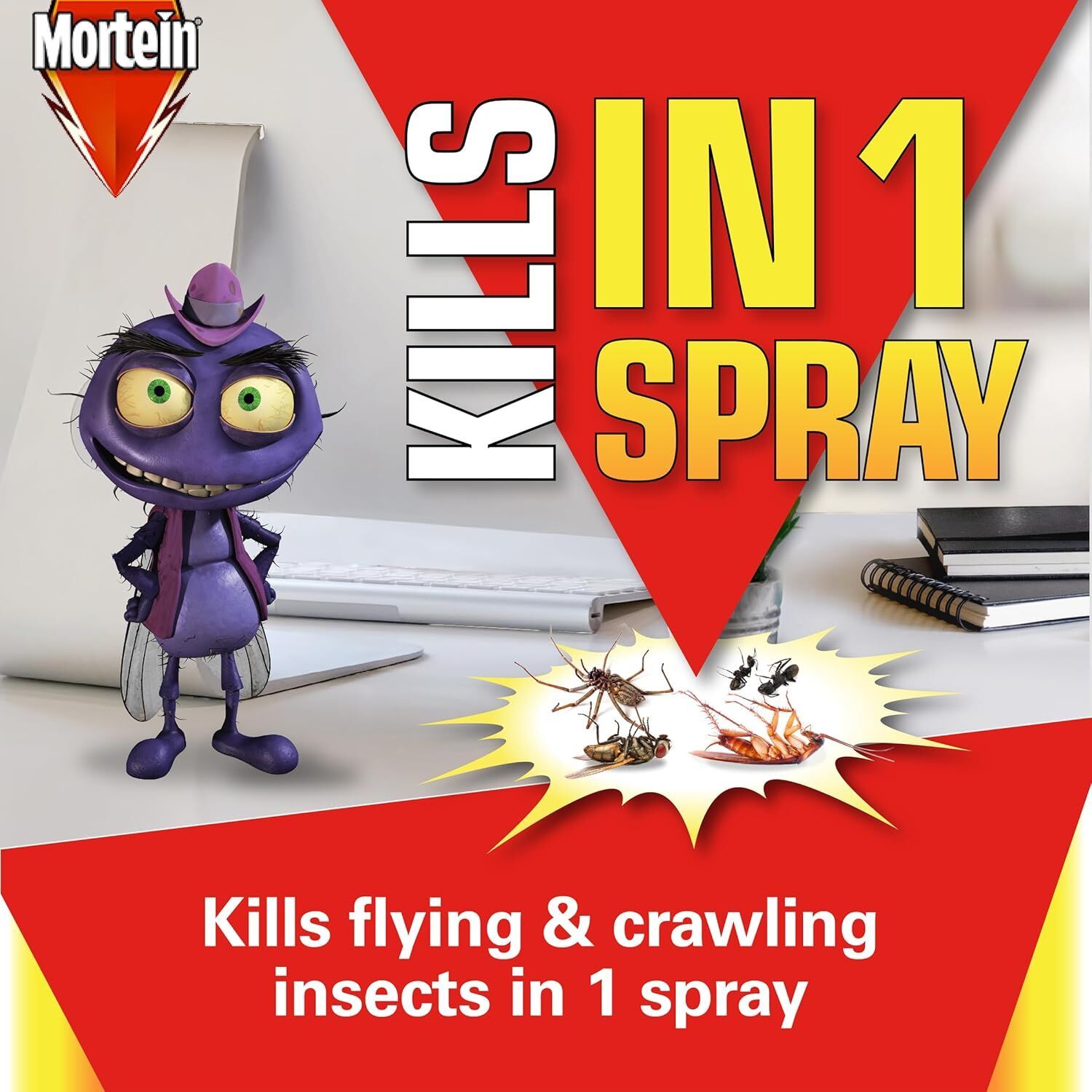Mortein Fast Knockdown Aerosol Multi Insect Killer, 200g