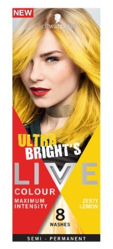 Schwarzkopf Live Ultra Bright'S Colour Maximum Intensity Semi Permanent - Zesty Lemon 8 Washes