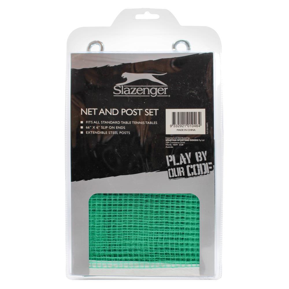 Slazenger Table Tennis Net &amp; Post Set Kit Ping Pong Sports Rack