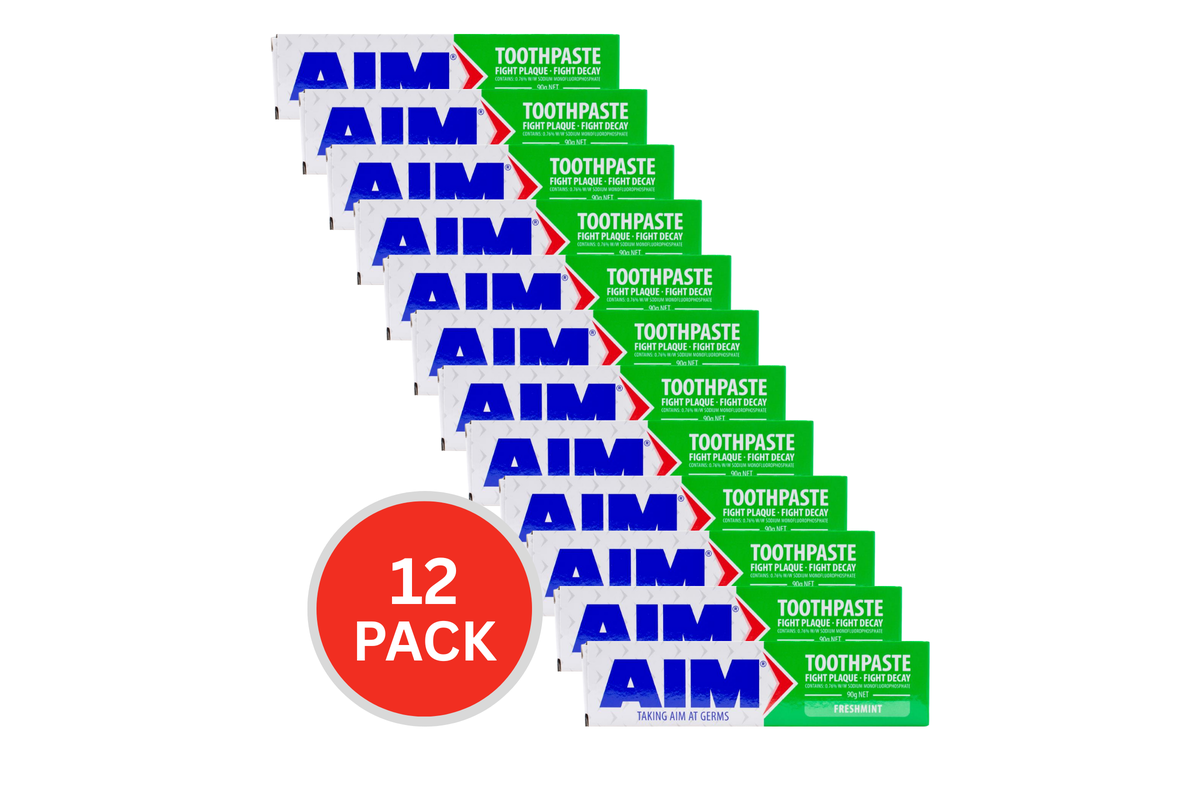 12x Aim Freshmint Toothpaste 90g