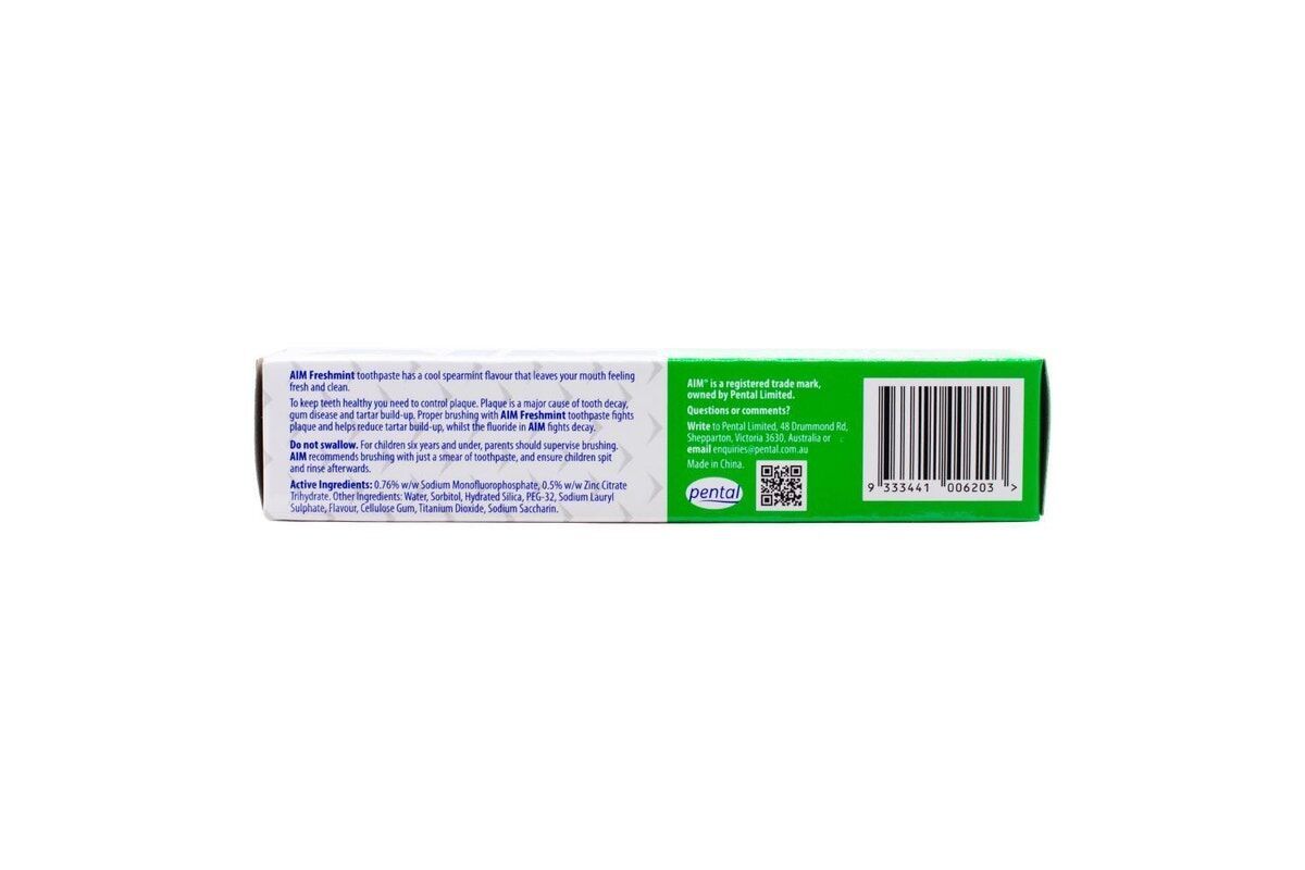 12x Aim Freshmint Toothpaste 90g