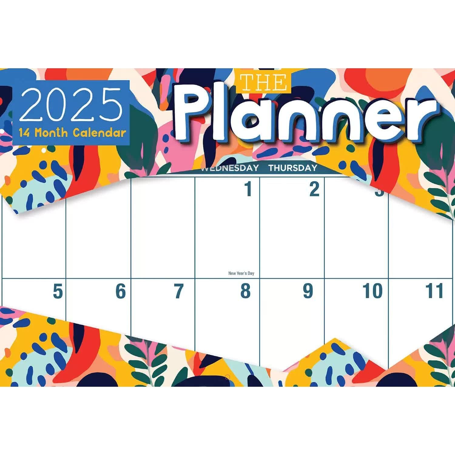 2025 Calendar Rectangle Wall Calendar 14 Months Hanging Planner Souvenir Gift