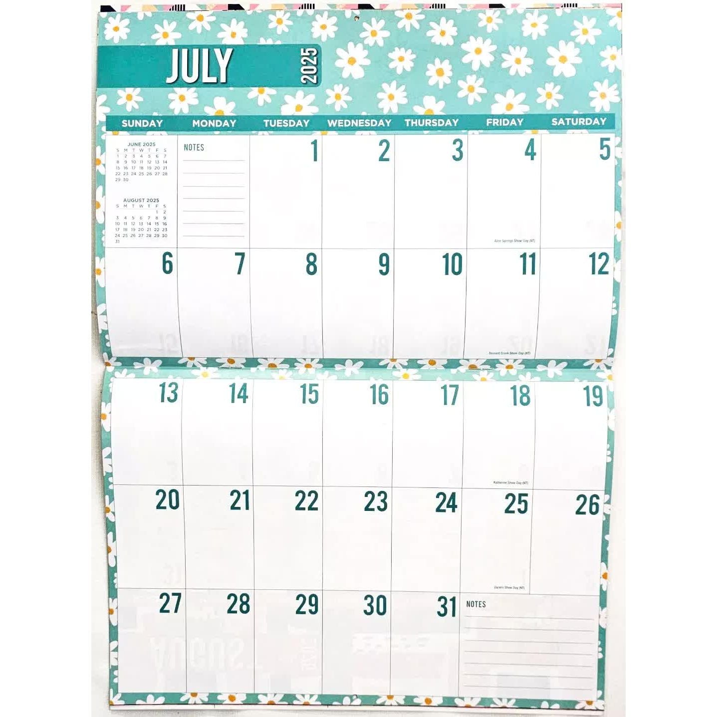 2025 Calendar Rectangle Wall Calendar 14 Months Hanging Planner Souvenir Gift