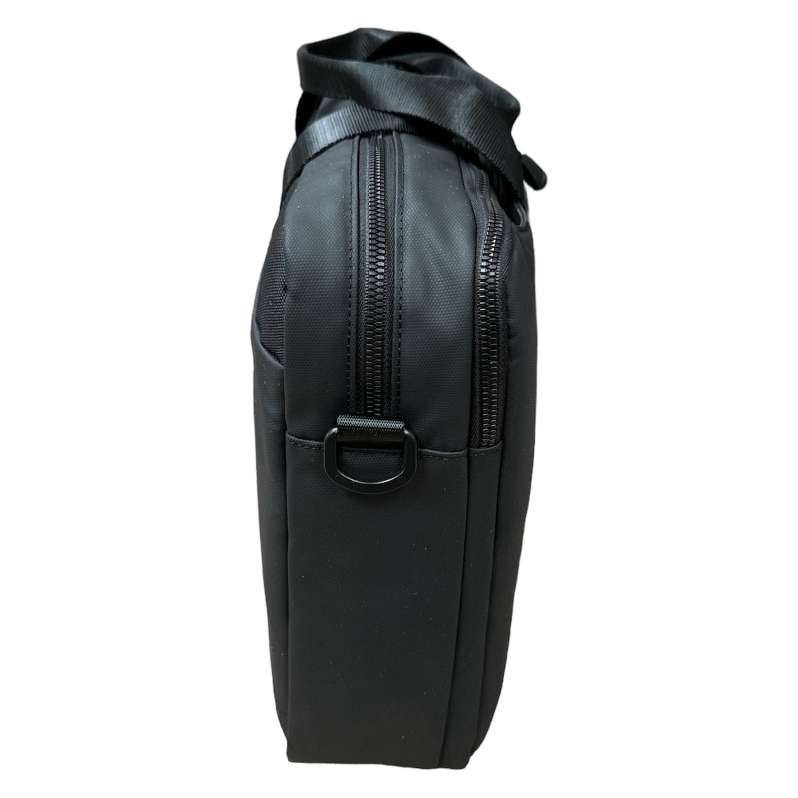 15" Futura Laptop Computer Bag Travel Work Messenger Bag w/USB Port - Black