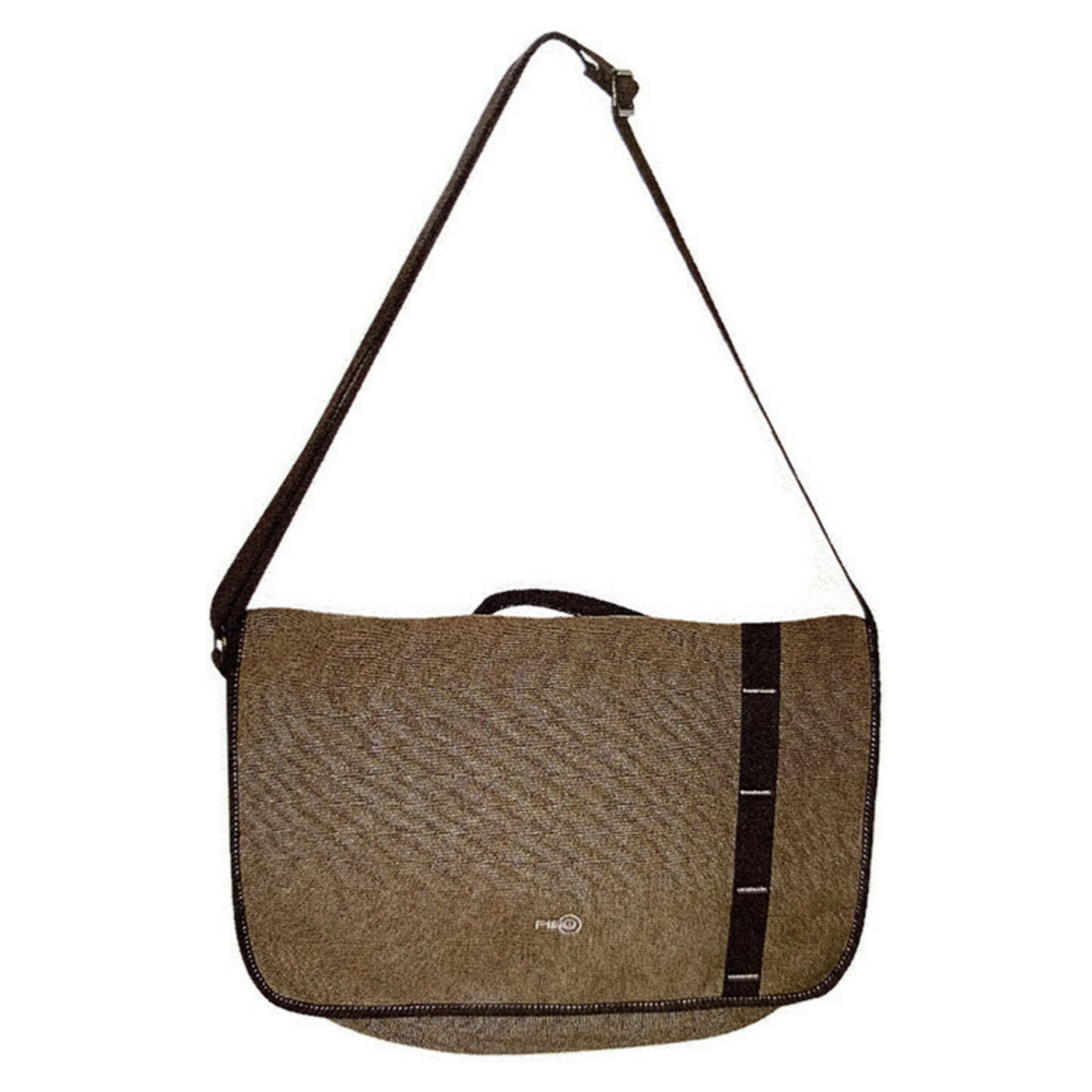 FIB Canvas Messenger Bag Laptop Tablet Uni Shoulder Travel - Khaki