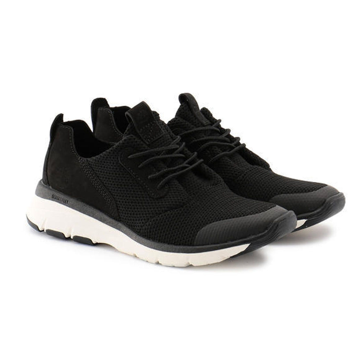 Timberland Mens Altimeter Fabric &amp; Leather Sneakers Shoes Casuals - Black