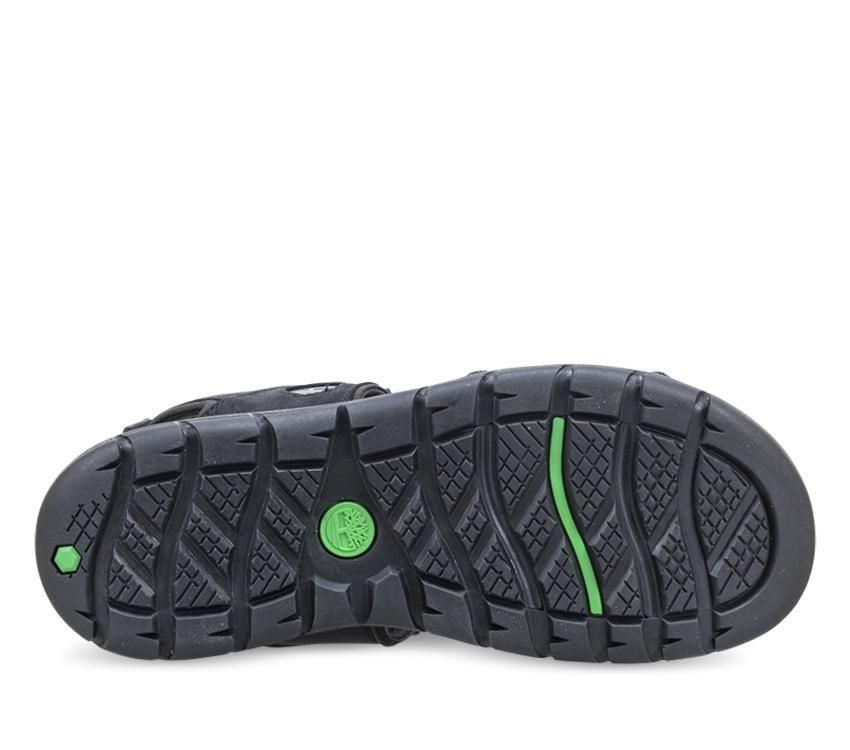 Timberland Mens Slip-On Leather Sandals Footwear - Black Nubuck