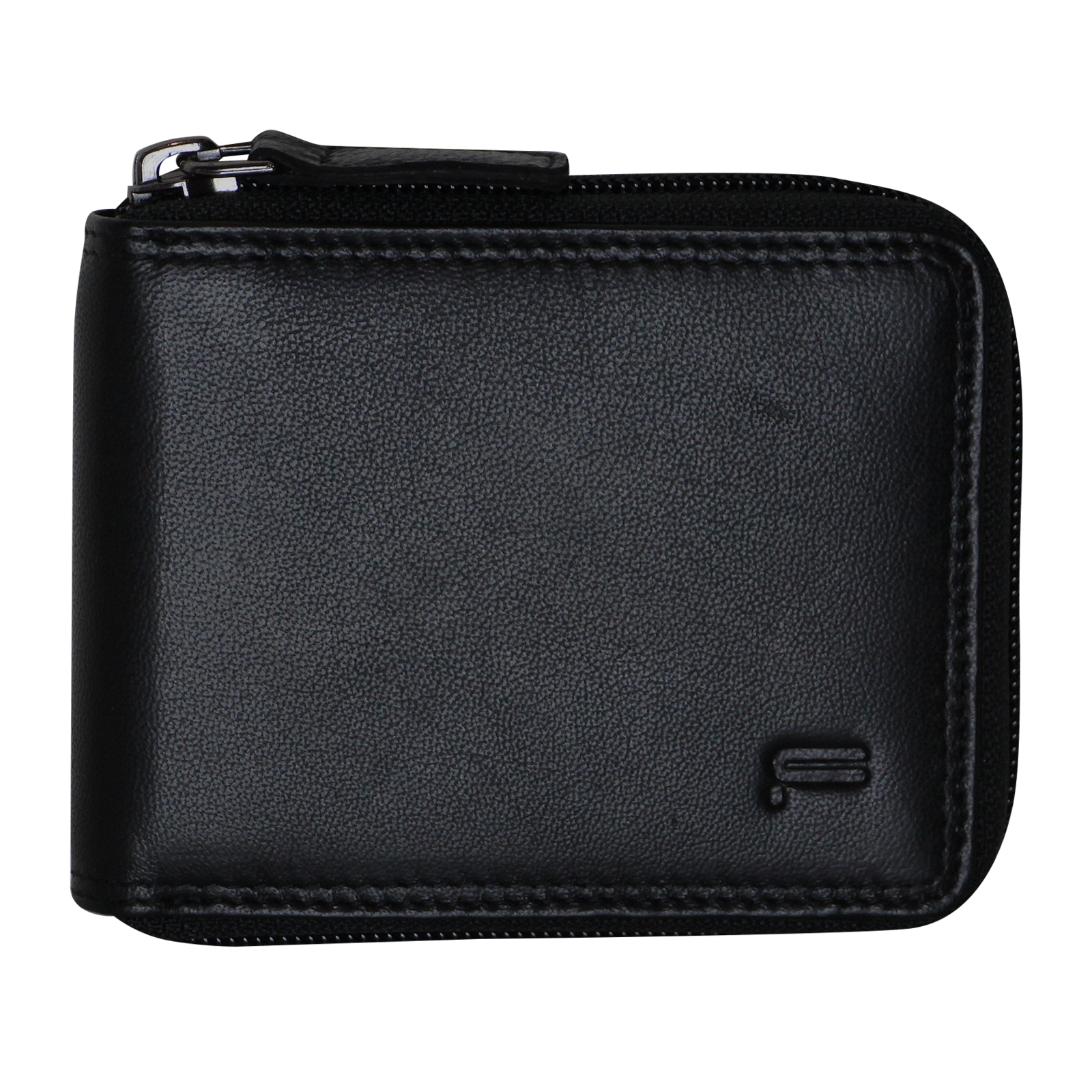 Futura Mens Zip Around Leather Wallet RFID Gift - Black