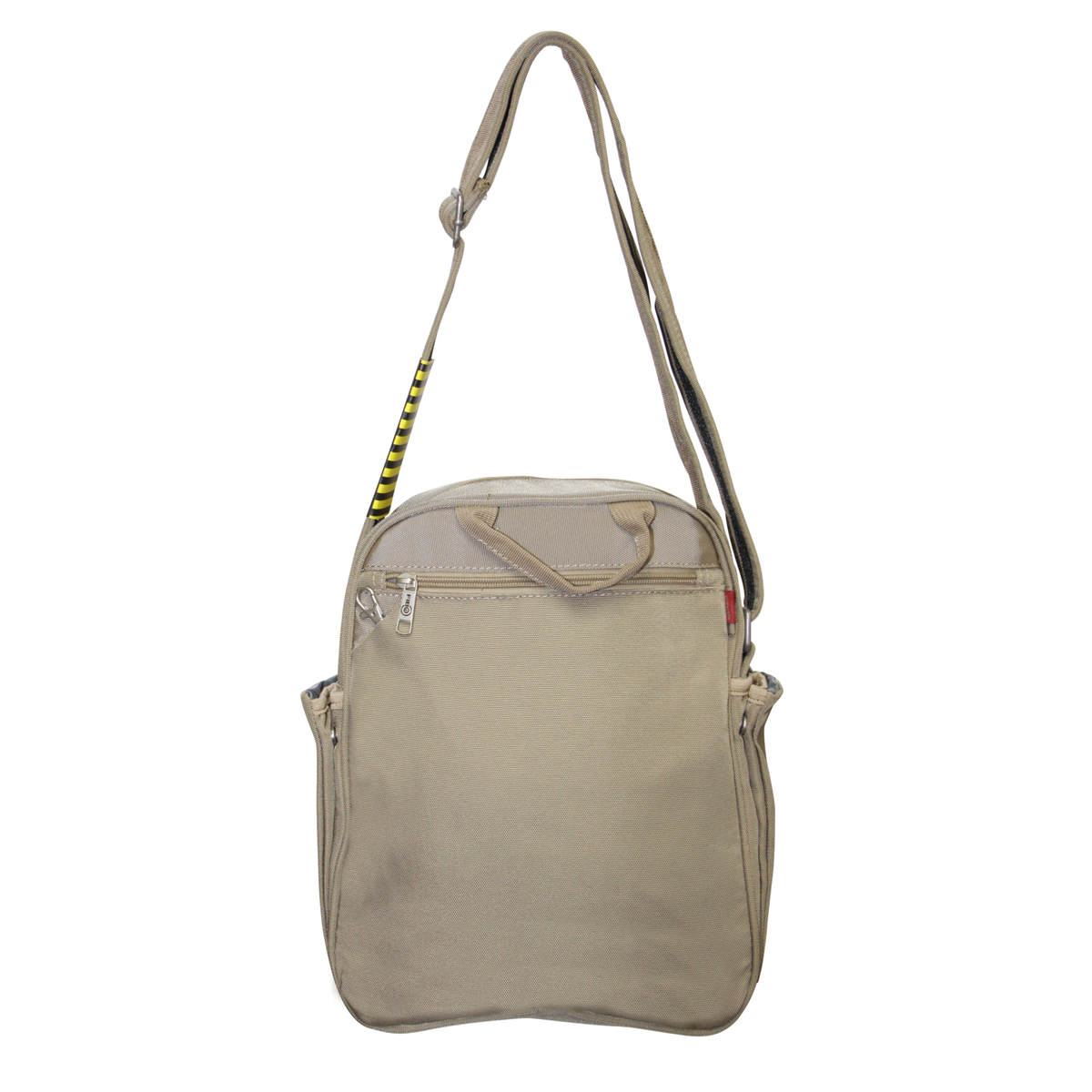 FIB Mens Tablet Crossover Travel Wallet Crossbody Shoulder Bag - Sand