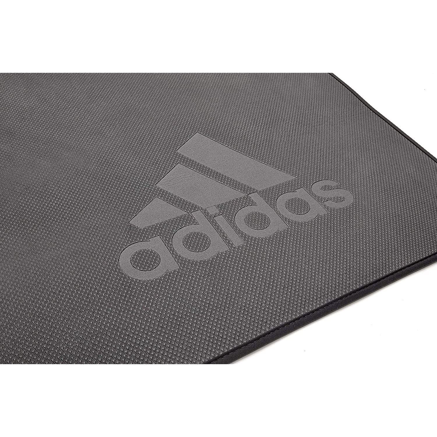 Adidas Professional Yoga Mat Exercise Training Floor Gym Fitness Judo Pilates - Black