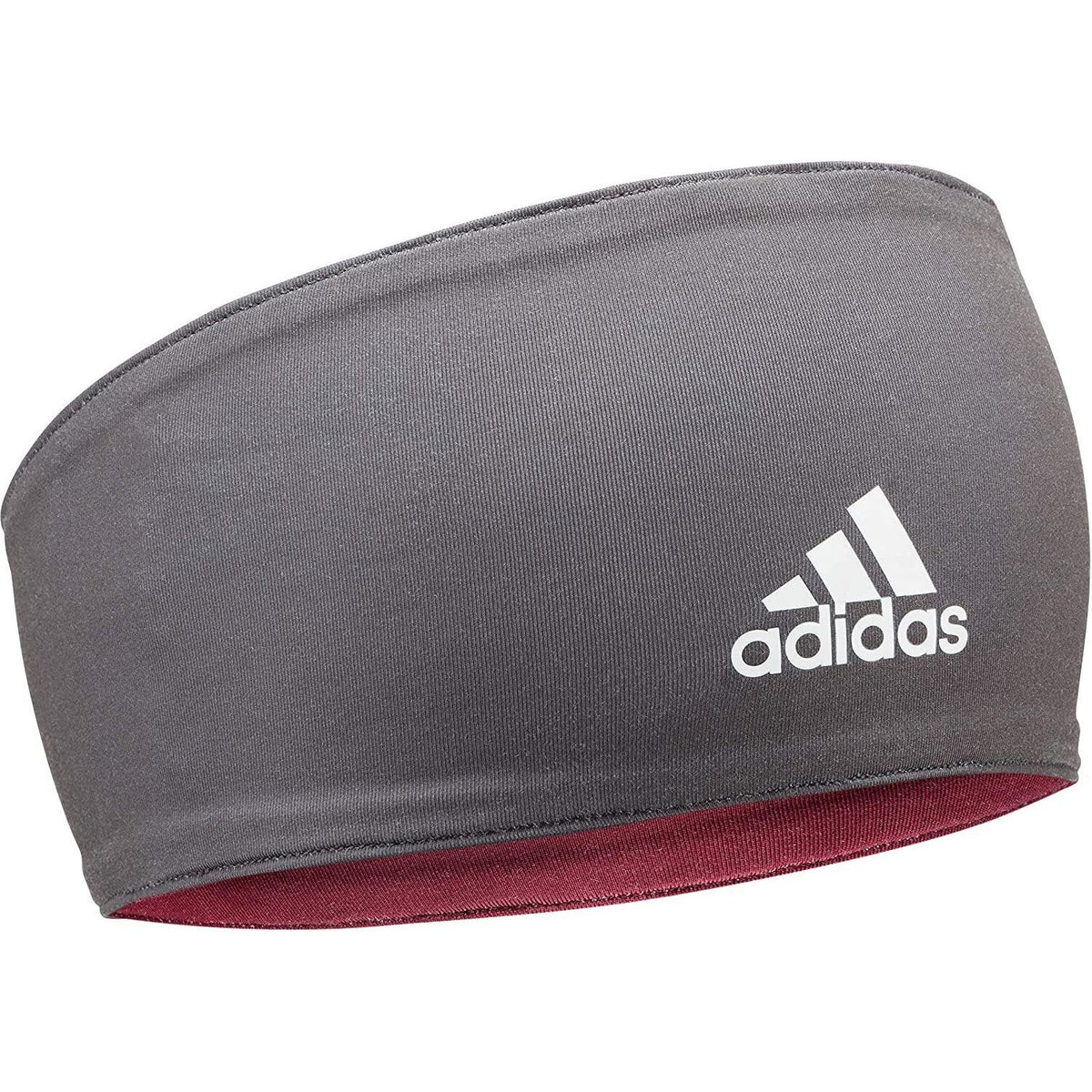 Adidas Sports Hair Band Fitness Reversible Wide Headband - Collegiate Burgundy