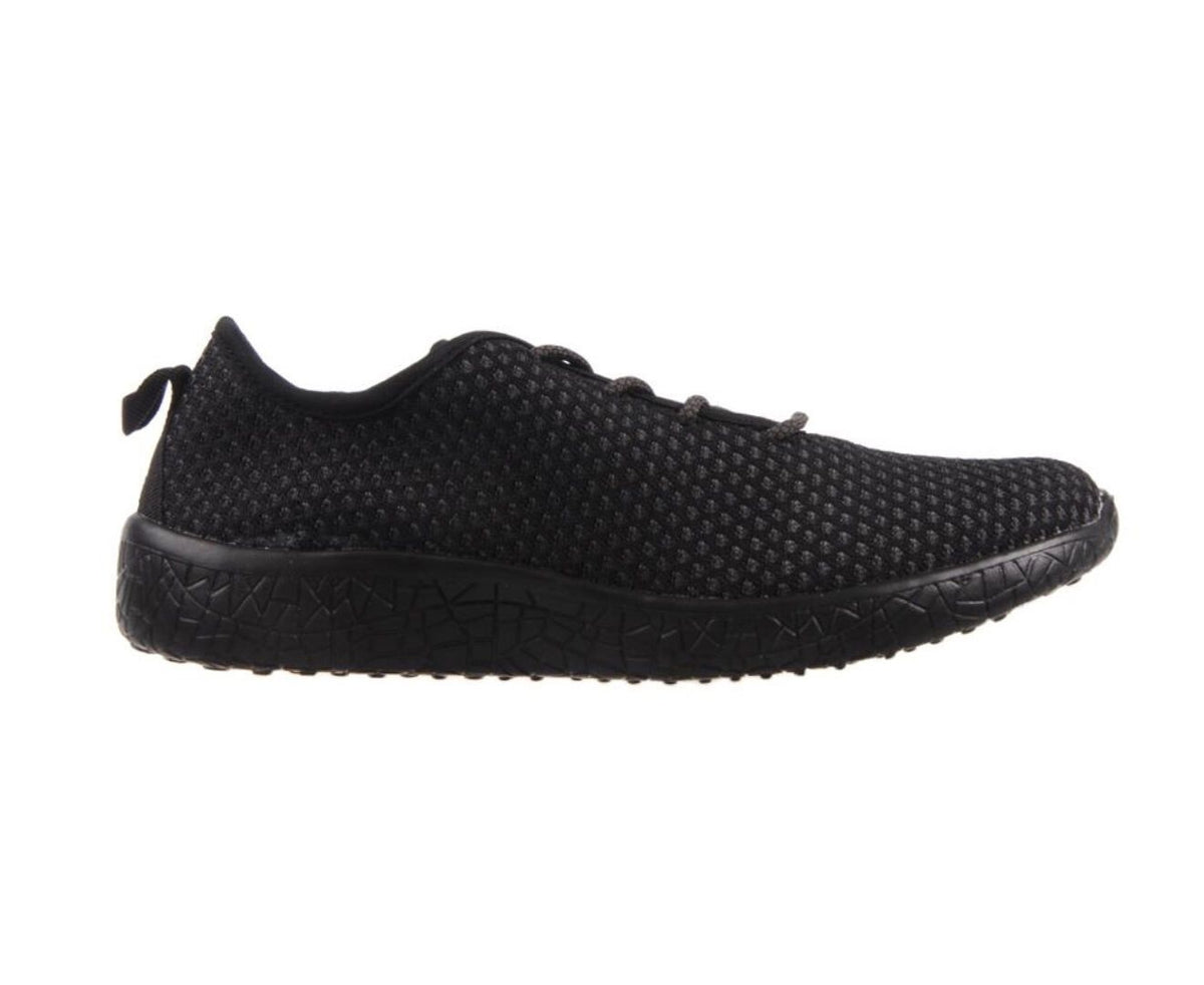 AEROSPORT Impress Womens Memory Foam Runners Sneakers Gym Knit Mesh - Black