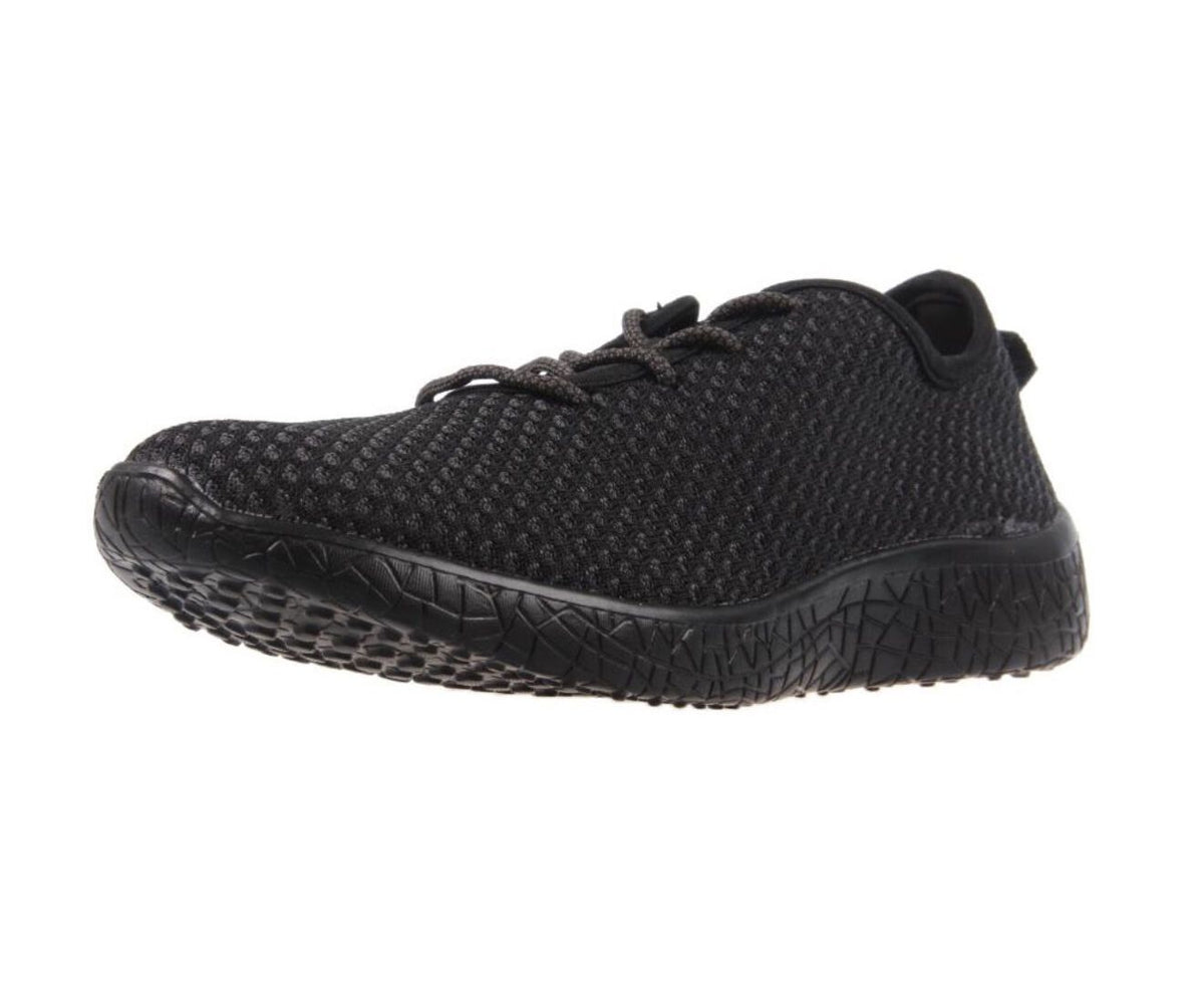AEROSPORT Impress Womens Memory Foam Runners Sneakers Gym Knit Mesh - Black