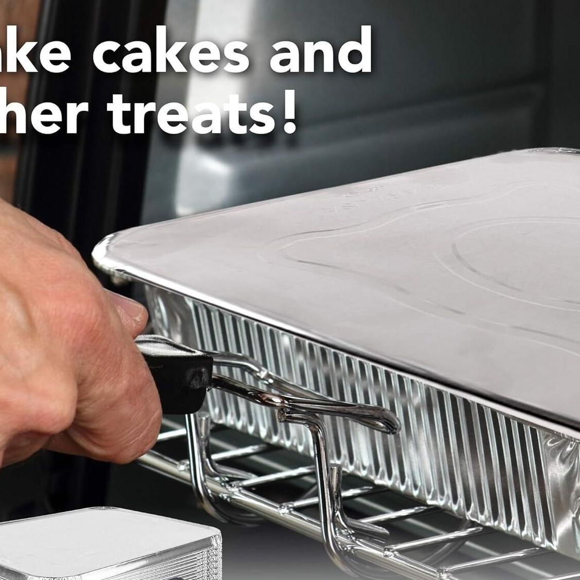 240x Aluminium Disposable Foil Food Container Trays Pans w/ Lids Covers Bulk 14cm*12cm*4.5cm