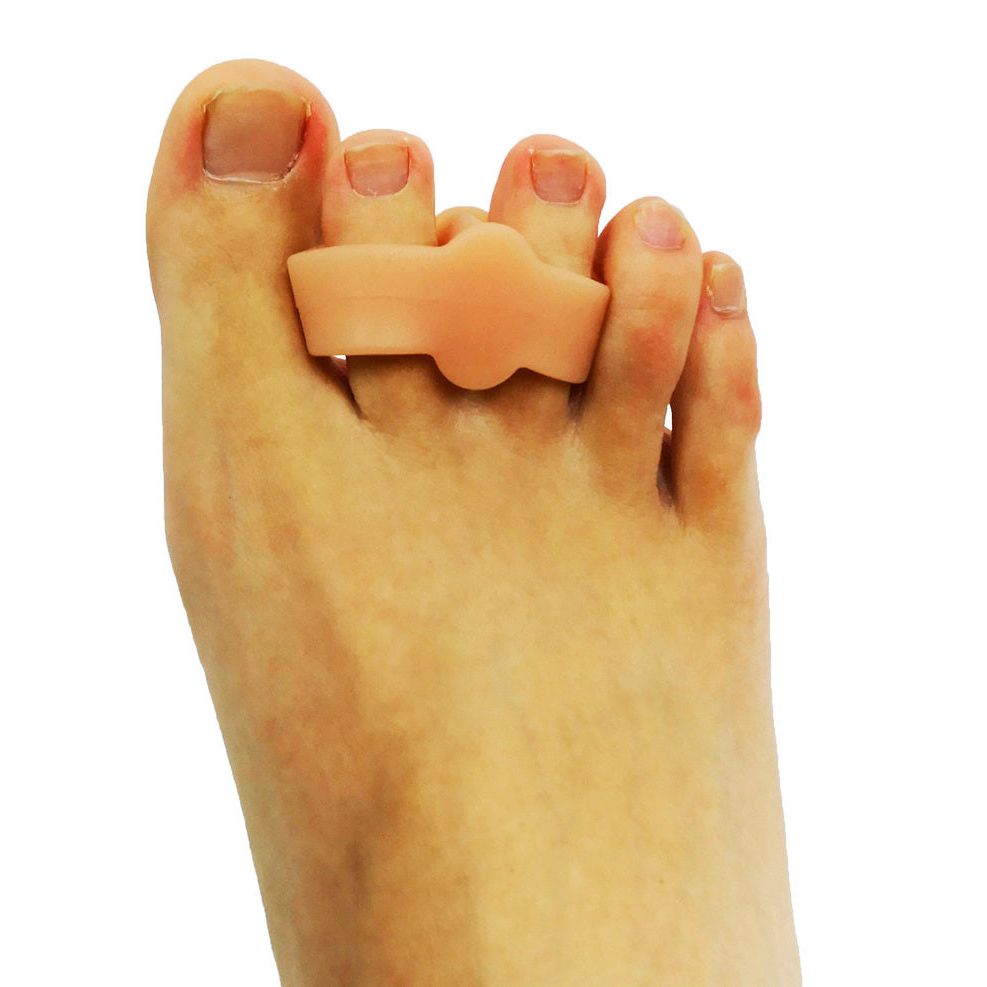 Axign 2 Toe Separator Silicone Bunion Spacer for Plantar Fasciitis - 1 Pair