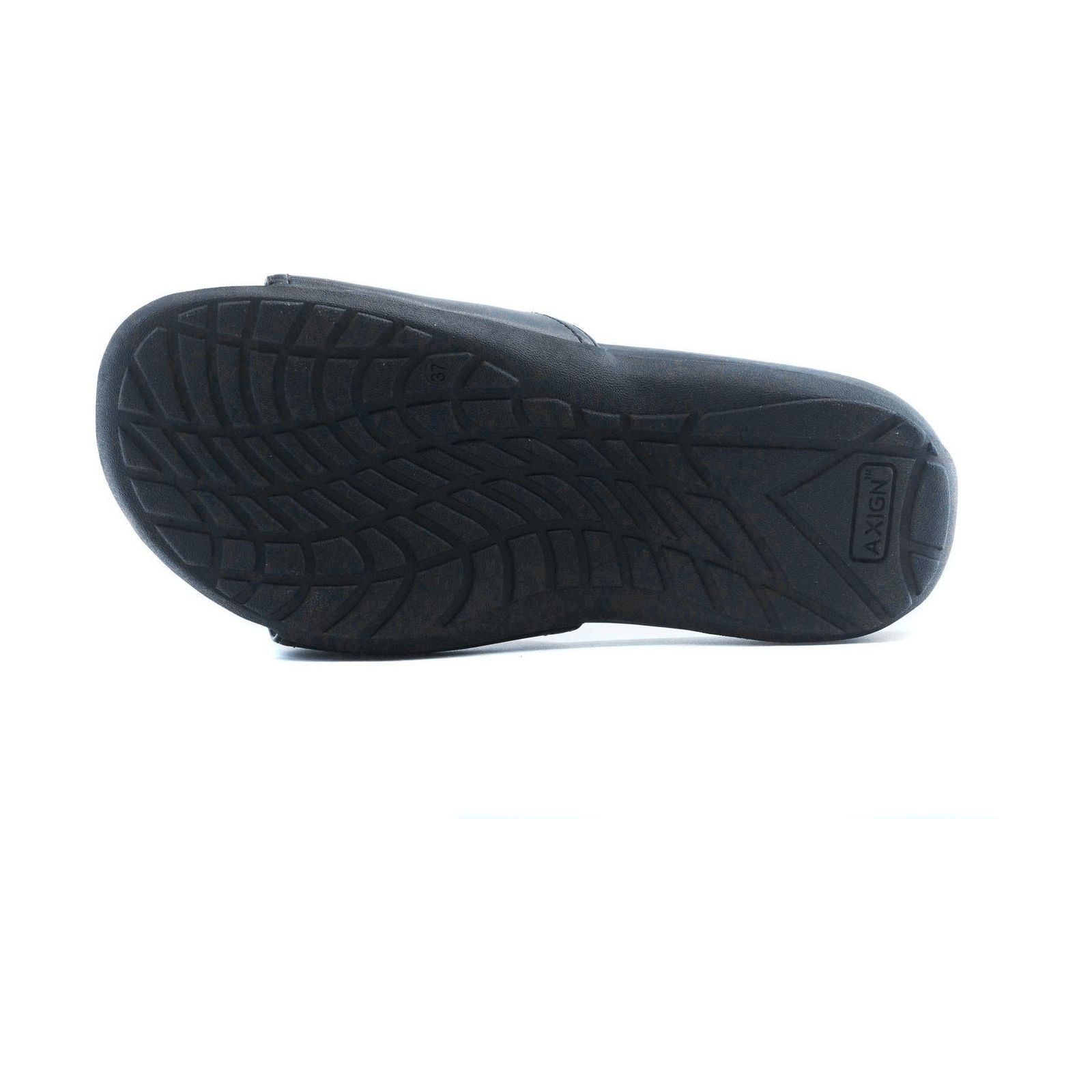 Axign Orthotic Slides Slip On Thongs Slippers Flip Flops - Black - EUR 38 (Mens UK5/Ladies US7)