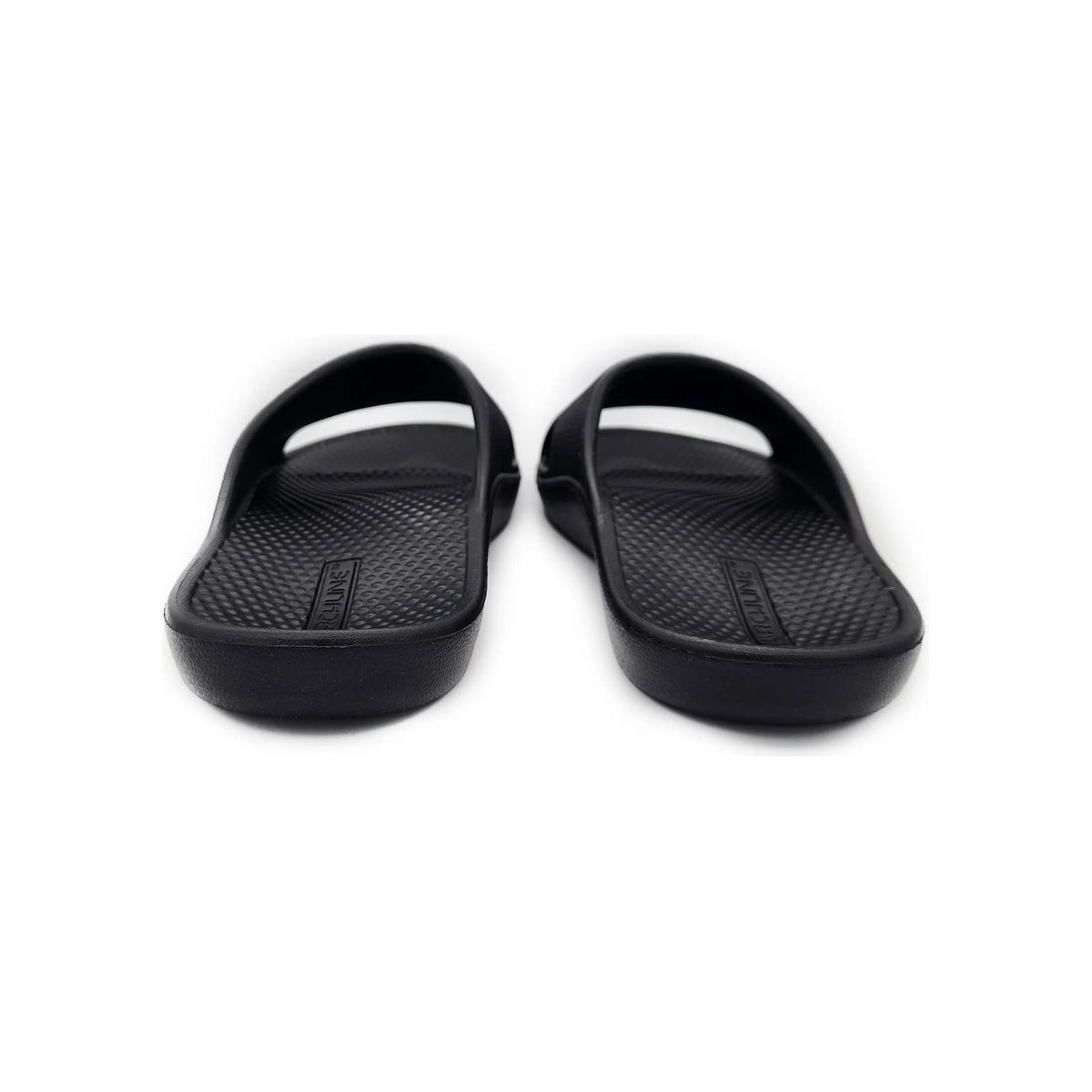 Archline Rebound Orthotic Slides Flip Flop Thongs Slip On Arch Support - Black - Euro 44