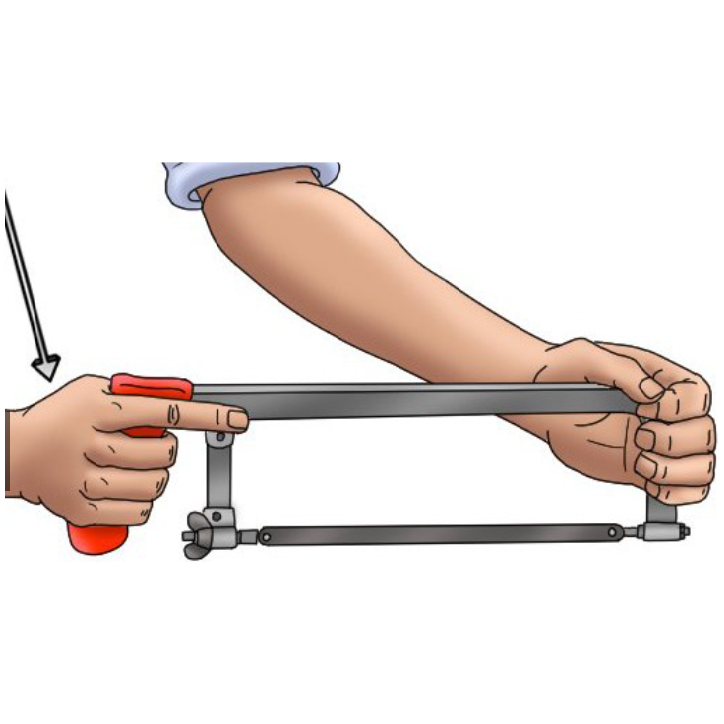 Hacksaw Frame Metal Hack Saw Alloy Steel Heavy Duty Blade DIY 300mm 12"