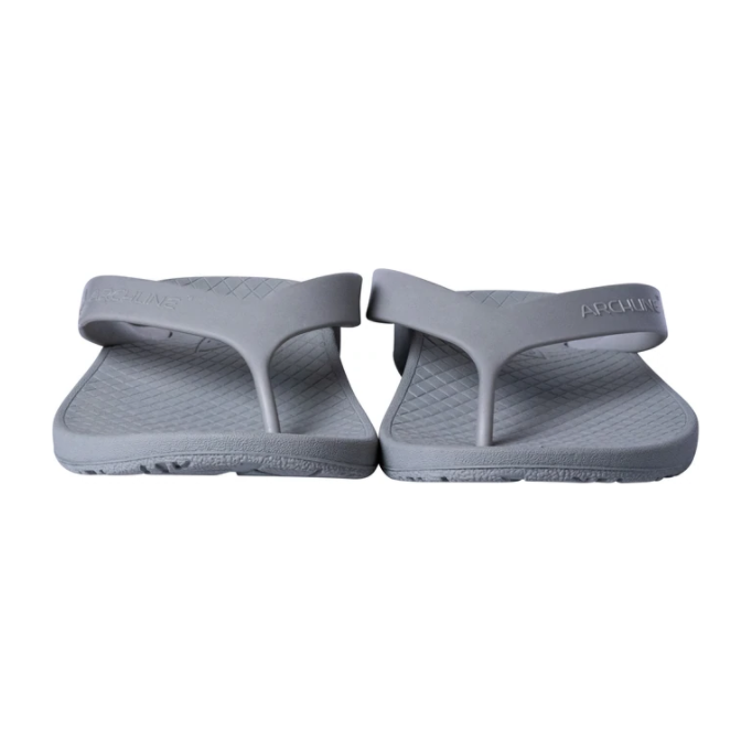 ARCHLINE Orthotic Flip Flops Thongs Arch Support Shoes Footwear - Grey - EUR 36
