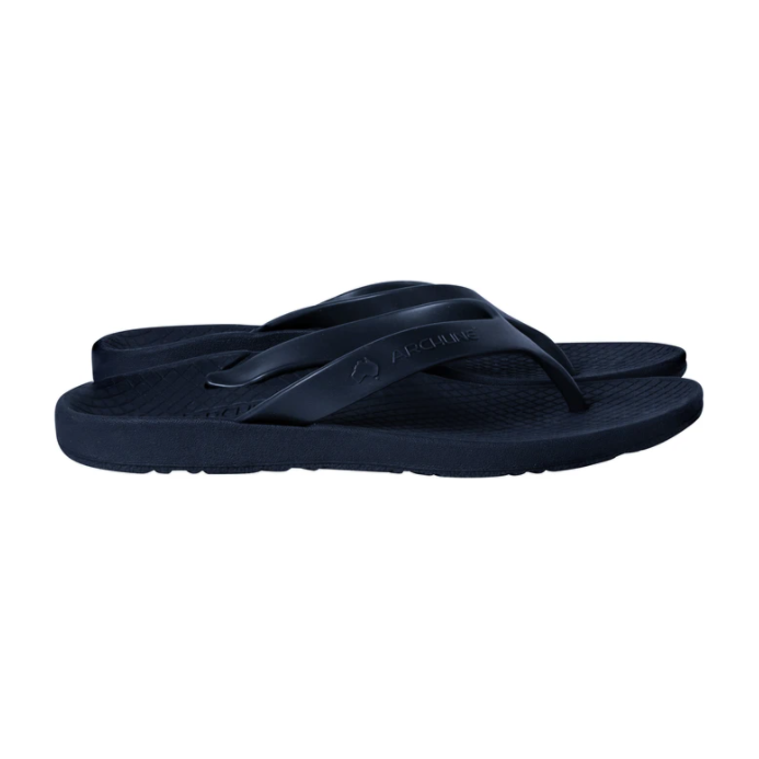 ARCHLINE Flip Flops Orthotic Thongs Arch Support Shoes Footwear - Navy - EUR 39