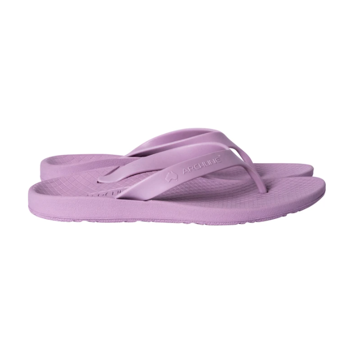ARCHLINE Orthotic Flip Flops Thongs Arch Support Shoes Footwear - Lilac Purple - EUR 36