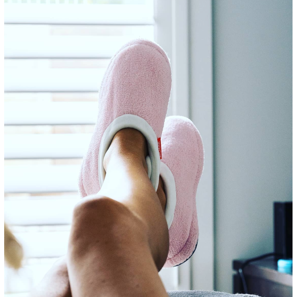 ARCHLINE Orthotic Slippers Closed Scuffs Pain Relief Moccasins - Pink - EUR 38