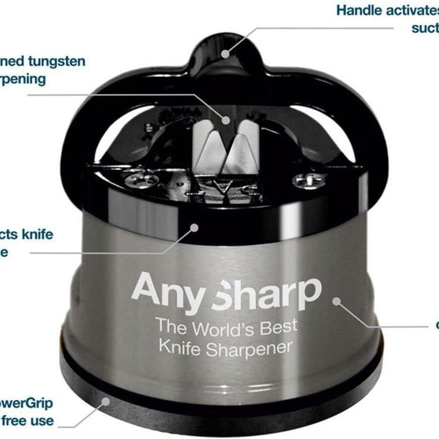 Any Sharp Pro Worlds Best Knife Sharpener for Knives Blades Scissors
