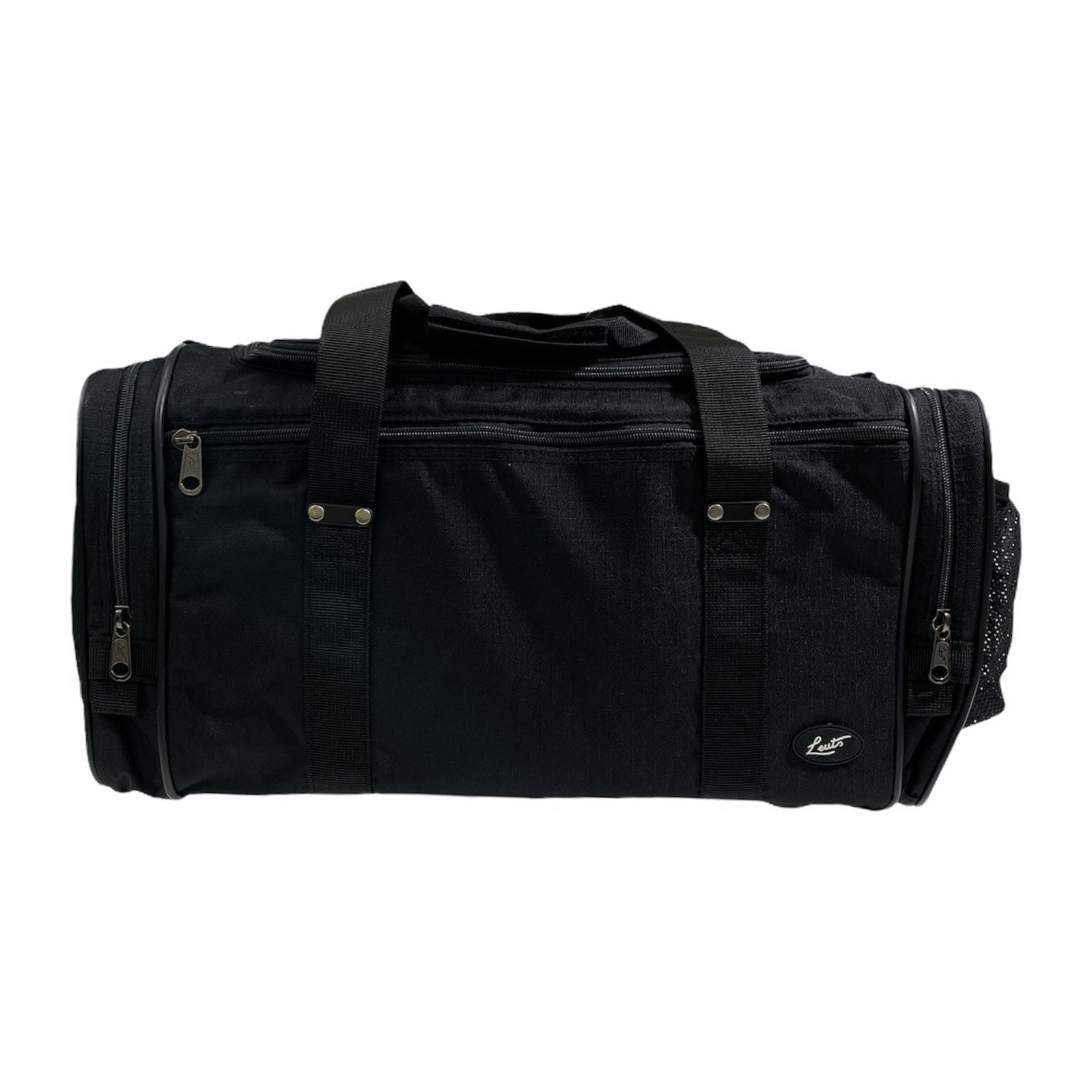 44L Travel Foldable Duffel Bag Gym Sports Luggage Travel Foldaway D-Zip Top School Bags - Black