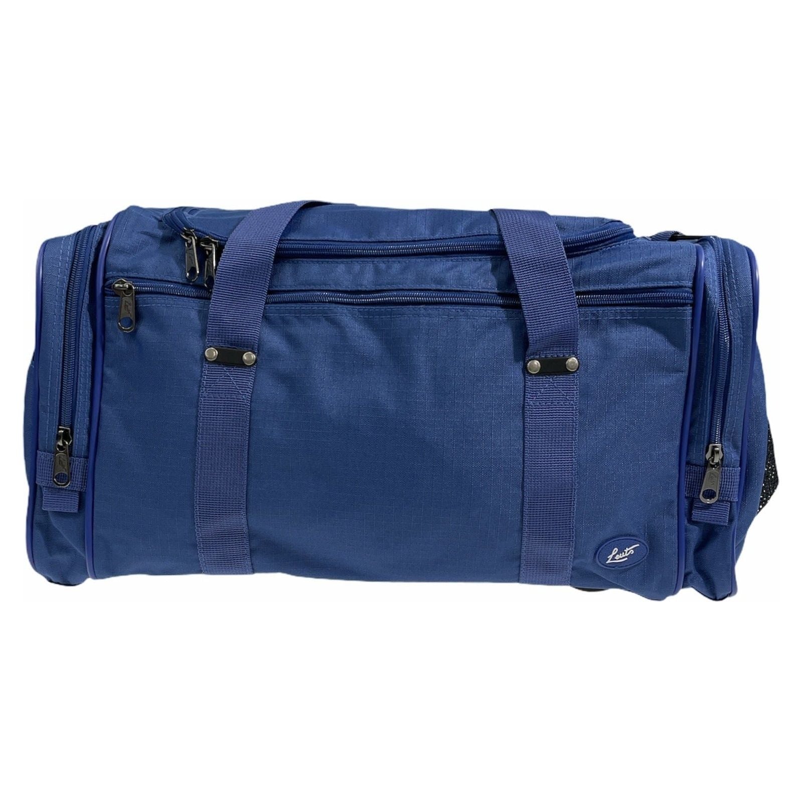 44L Travel Foldable Duffel Bag Gym Sports Luggage Travel Foldaway D-Zip Top School Bags - Royal Blue