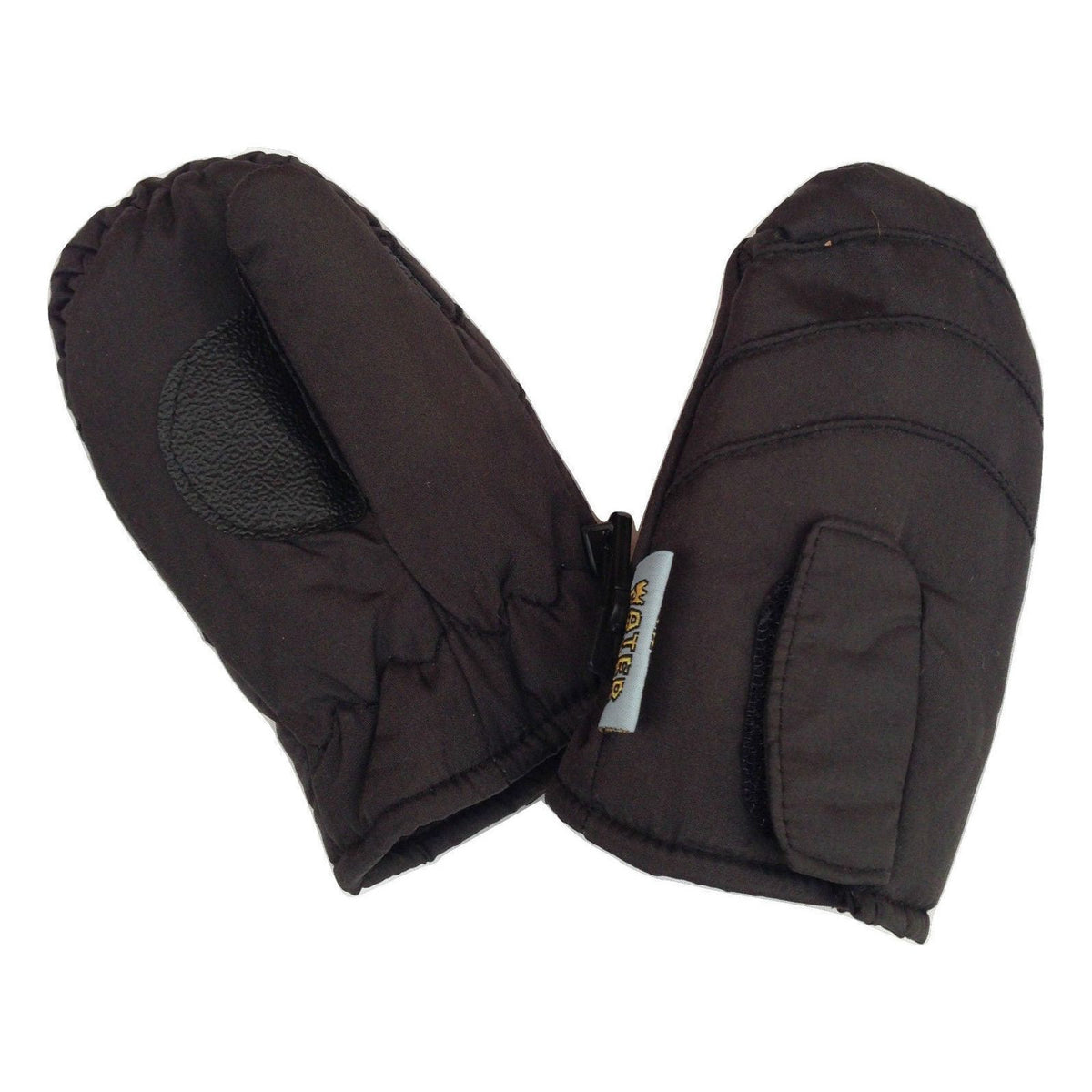 Kids Ski Gloves Mittens Waterproof Thermal Winter Snow Boys Girls Lined - Black - One Size (3-6 Years Old)