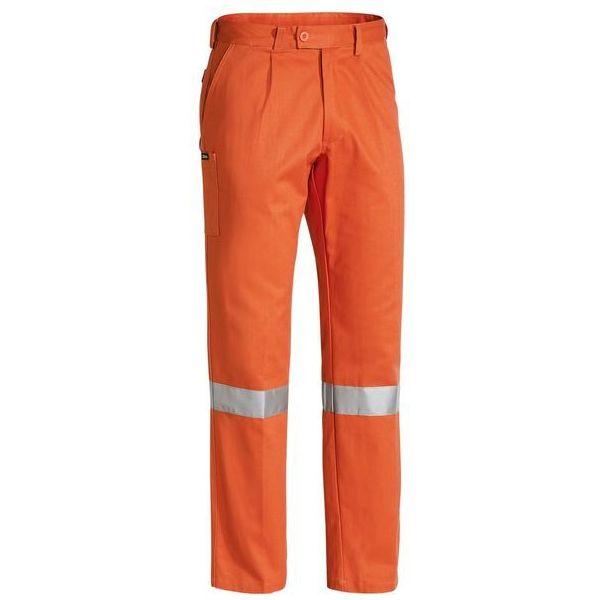 Bisley 3M Taped Original Work Pants Trousers - Orange - 87 Regular