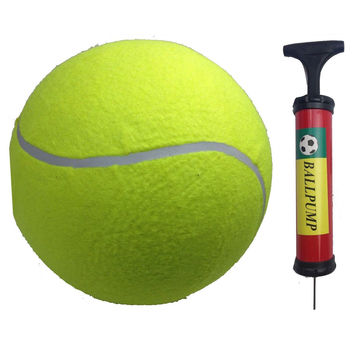 10&quot; GIANT TENNIS BALL with BALL PUMP Air Inflator for Autographs Signatures