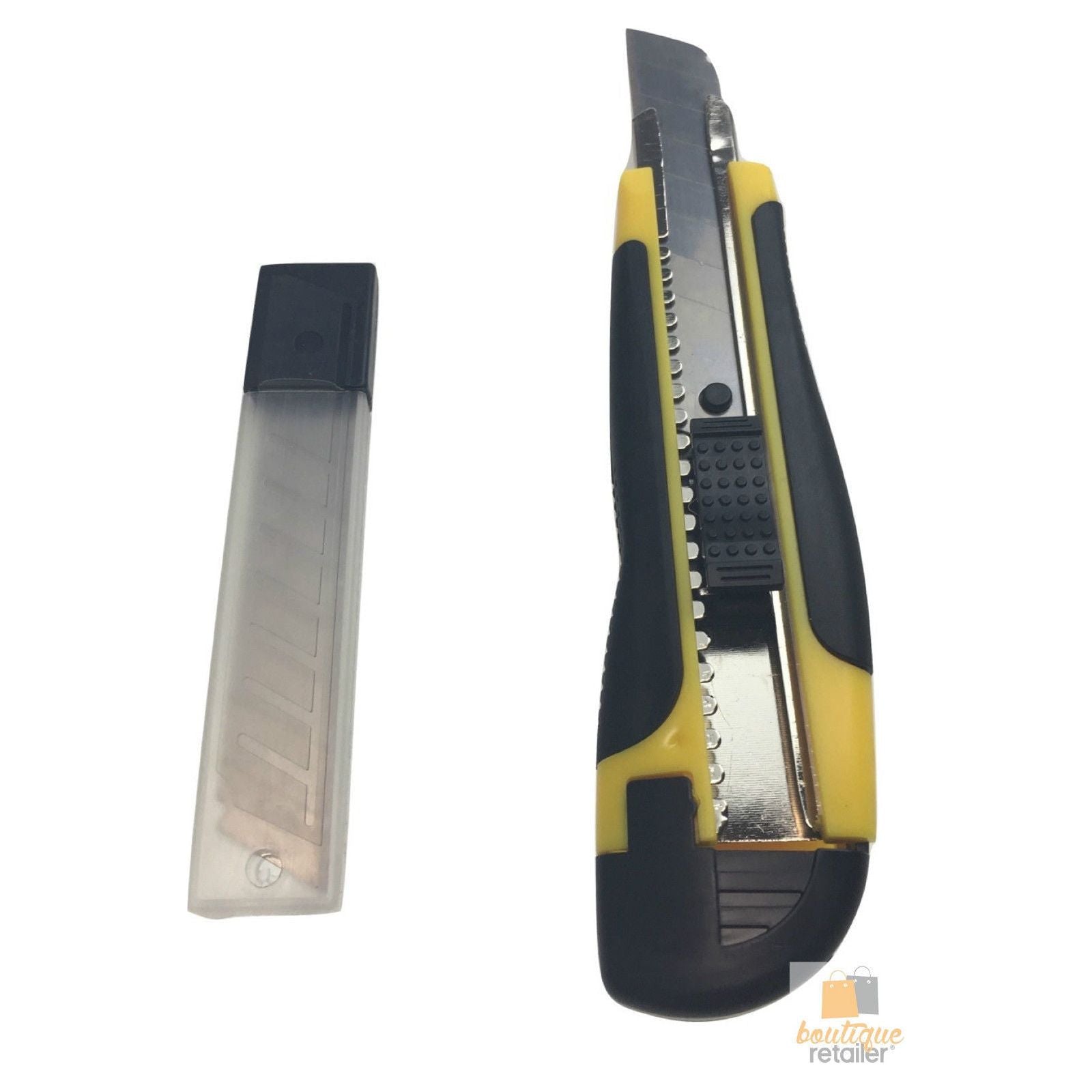 12x BOX CUTTERS Knife Retractable Blade Snap Off Razor 18mm Durable Opener BULK