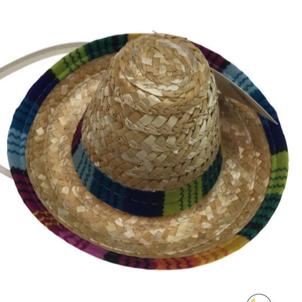 12x MINI SOMBRERO HATS on Headband Mexican Spanish Fiesta Party Costume BULK