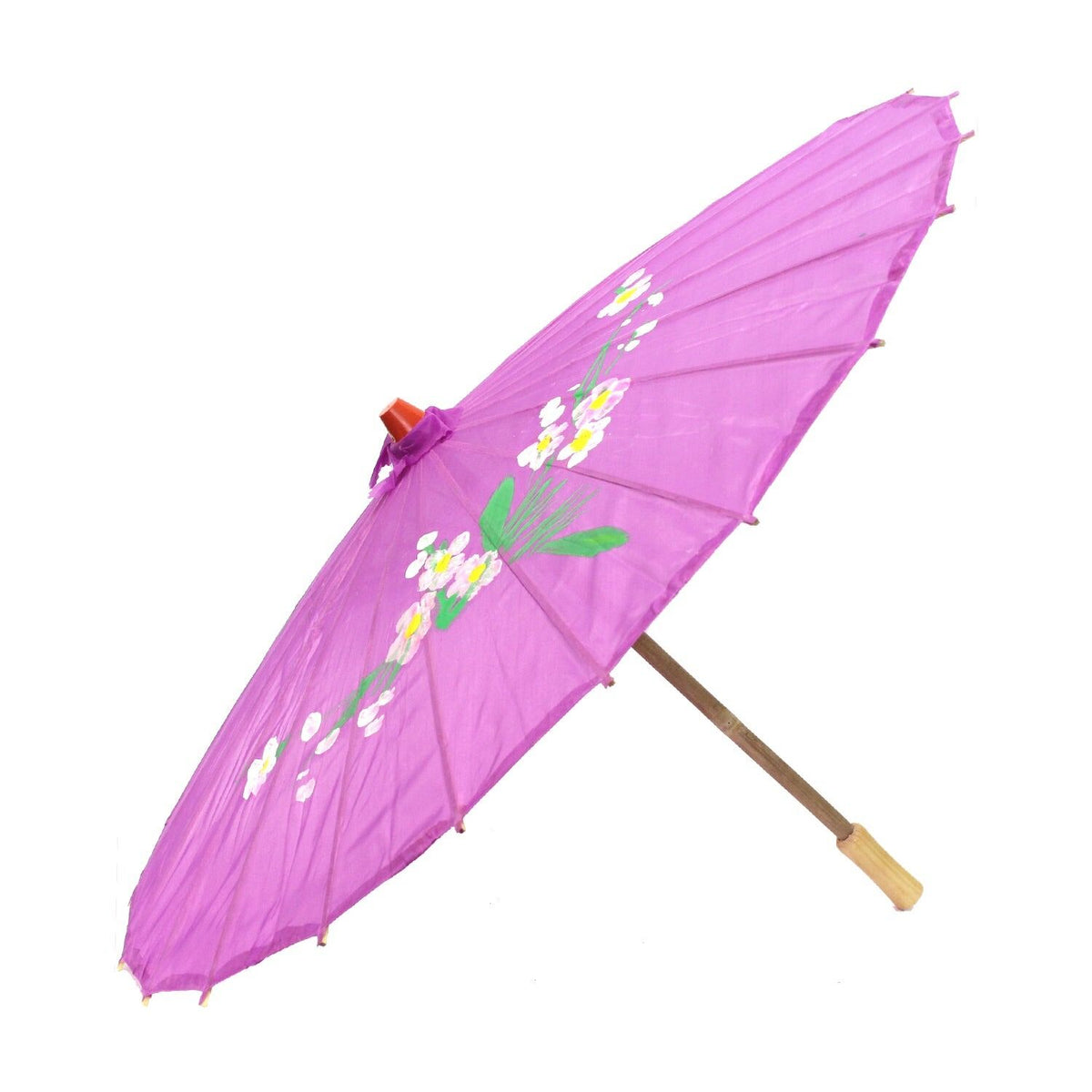 12x PARASOL UMBRELLA Chinese Japanese Bamboo Flower Pattern 80cm Large BULK - Assorted Colour Pack
