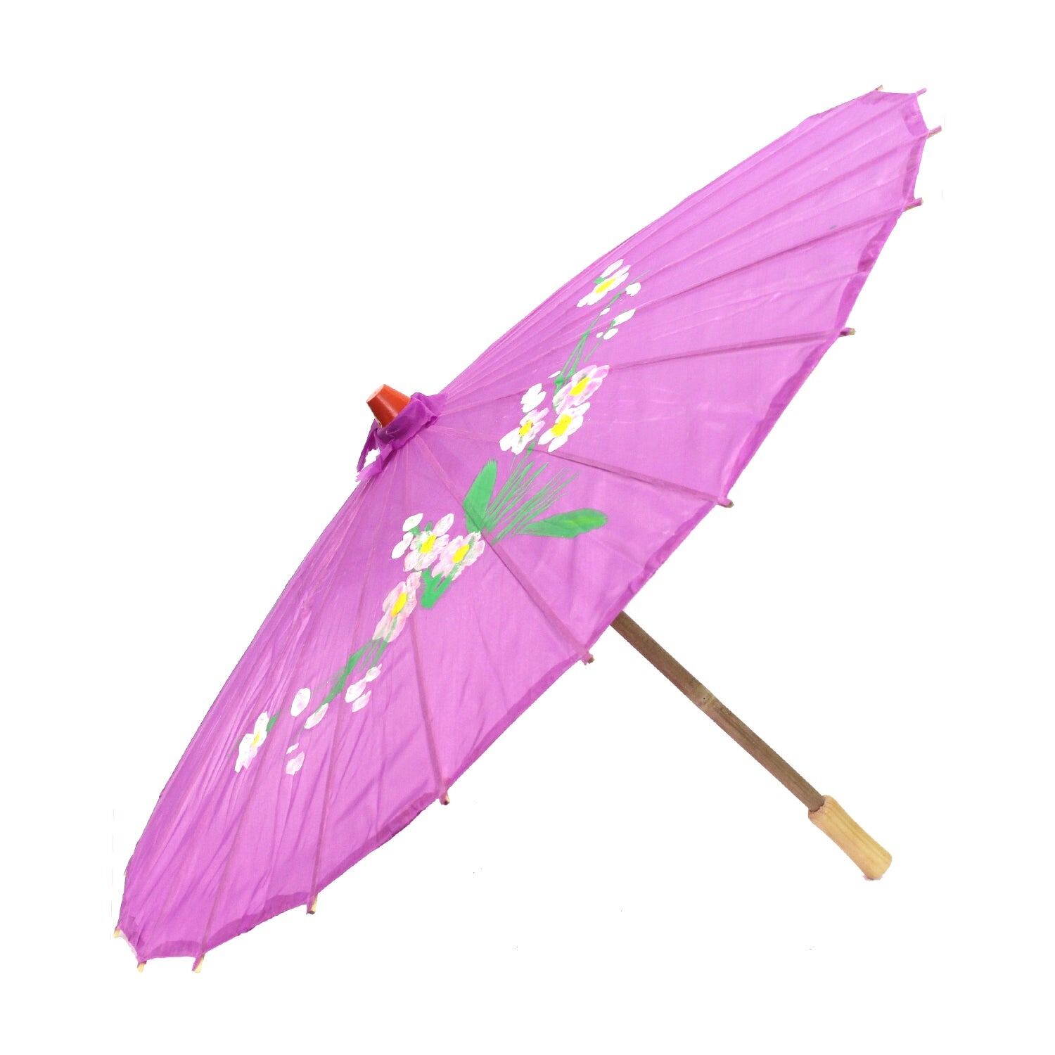 12x PARASOL UMBRELLA Chinese Japanese Bamboo Flower Pattern 80cm Large BULK - Assorted Colour Pack