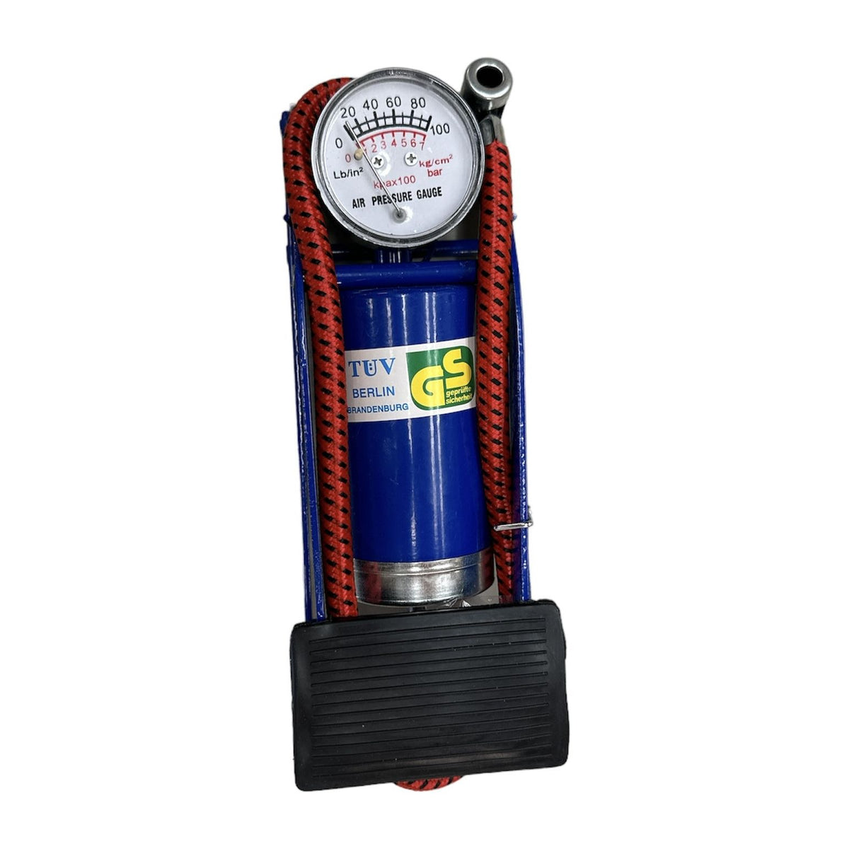 2x HIGH PRESSURE FOOT PUMP Ball Bicycle Motorbike Car Tire Inflator Tyre Air